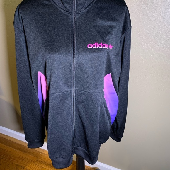 NWT, Adidas zip up track top, Mens XL - Picture 2 of 6